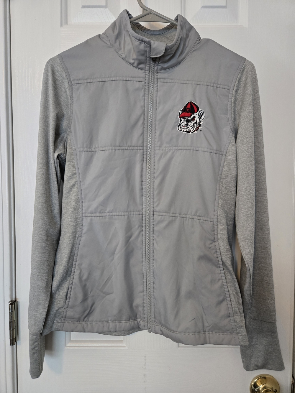 Cutter & Buck Stealth Hybrid Quilted Womens Georgia UGA Bulldogs Jacket Size S